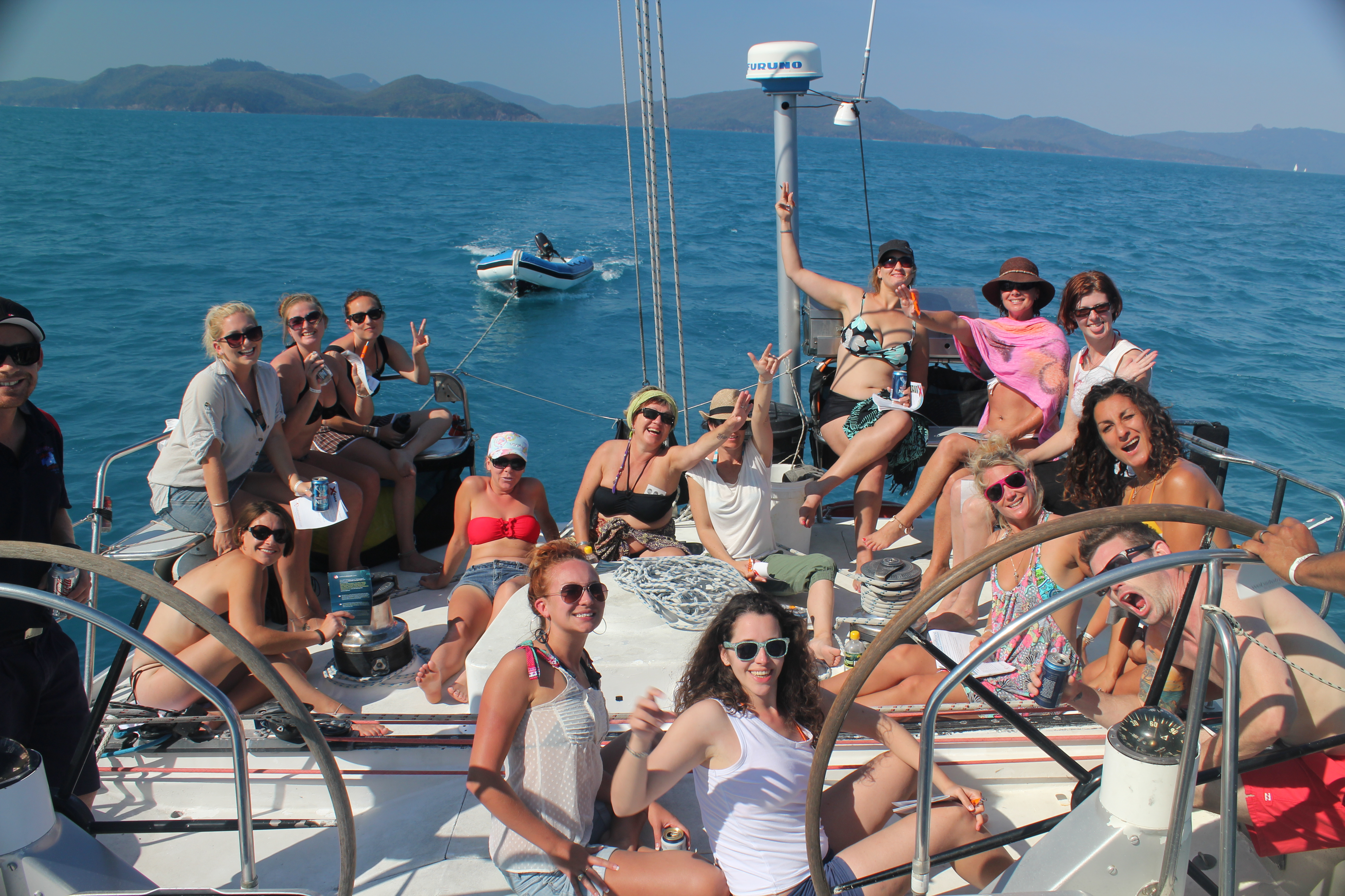 British Defender - Guests at stern.JPG