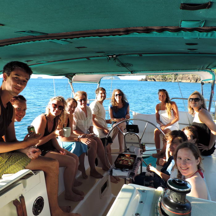 Prima - Group on Back Deck - Explore Whitsundays.JPG