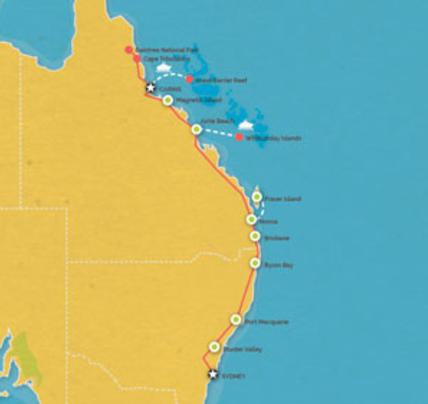 14 Day Sydney to Cairns Tour