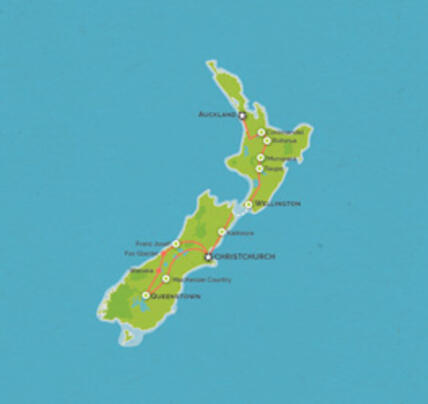 16 Day Auckland to Christchurch