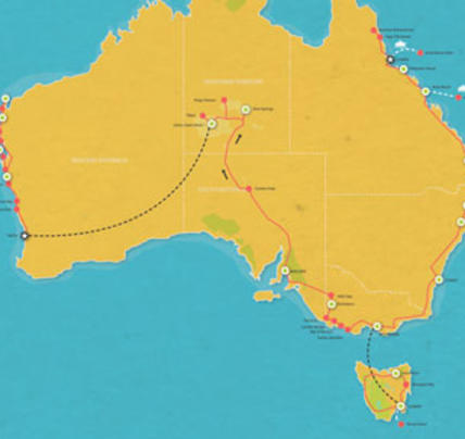 52 Days Cairns to Perth Total Adventure