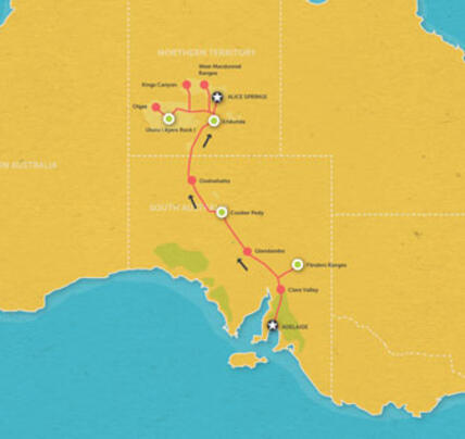8 Day Uluru to Adelaide Tour